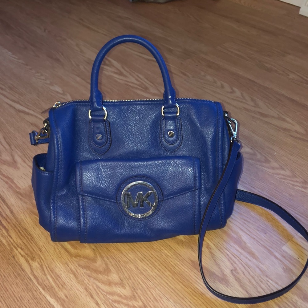Blue Michael Kors handbag
